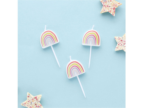 Lumânări de picnic Rainbow - 5 buc.