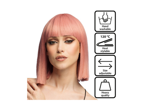 Peruca Djamilla roz coral