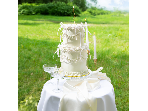 Pickere pentru prăjituri - alb - 10 buc.