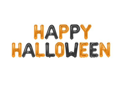 Balon din folie Halloween fericit - 46 cm