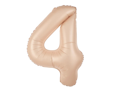 Balon folie caramel cifra 4 - 100 cm - 1 buc.