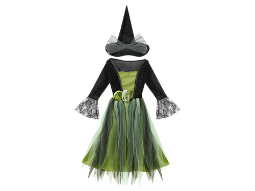 Costum vrăjitoare verde - 1 buc.