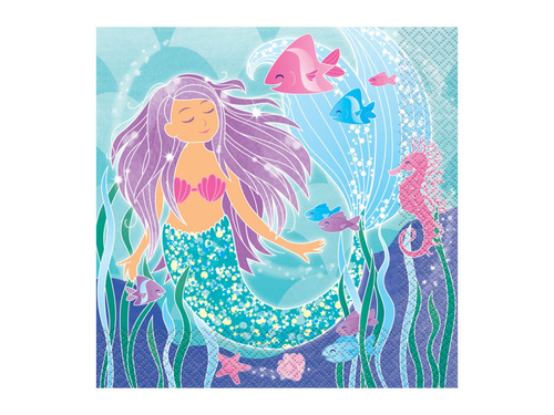 Șervețele de ziua sirenei - 16 buc.