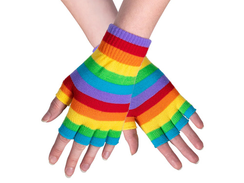 Mănuși curcubeu - 1 pereche