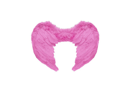 Aripi cu pene roz 50×40 cm