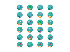 Decorațiuni suspendate pentru ziua de naștere Lumea subacvatică - 4 buc.