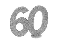 Decorațiuni de masă Sixty silver 60s - 1 buc.