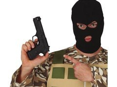 Pistol negru - 24 cm - 1 buc.