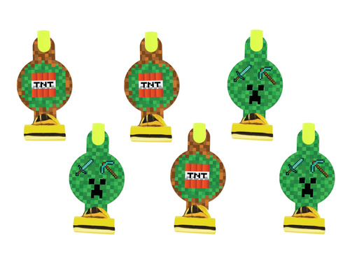 Fluierături de trompetă Dezvoltate Pixels - 6 buc