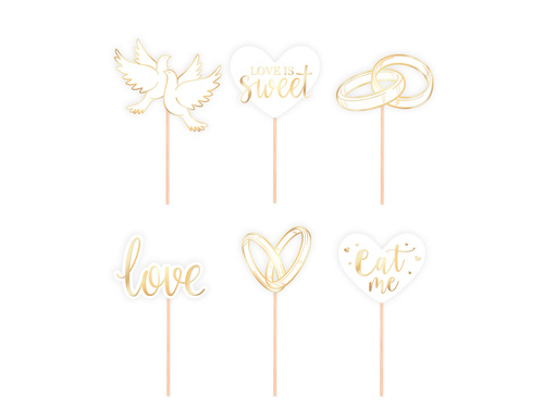 Plicuri pentru brioșe de nuntă - 10 cm - 12 buc.