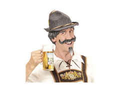 Peruca bavareză cu mustață și cioc