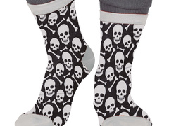 Șosete de Halloween pentru adulți Skull - 1 pereche