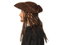 Pălărie de pirat cu păr - 1 buc.