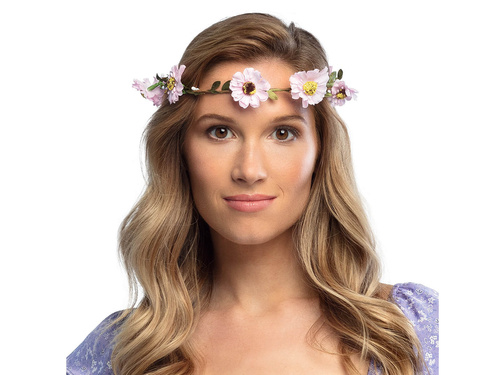 Ghirlandă cu flori roz - 1 buc.