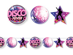 Ghirlandă de hârtie Disco Fever - 300 cm - 1 buc.
