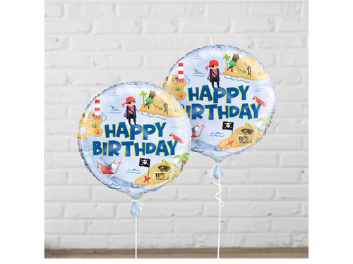 Balon de folie Happy Birthday Pirate - 1 buc.