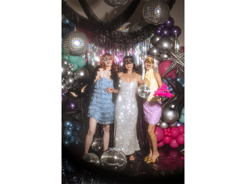 Mască de carnaval venețiană argintie - 1 buc.