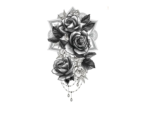 Tatuaj pentru antebraț Trandafiri - 1 buc.