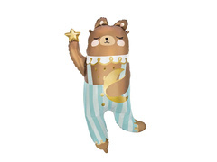 Balon folie ursuleț albastru - 55 x 90 cm - 1 buc.