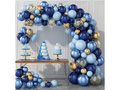 Set de baloane pentru ghirlanda de baloane albastru marin - 133 buc.