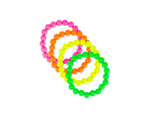 Disco 80s neon brățări - 4 buc.