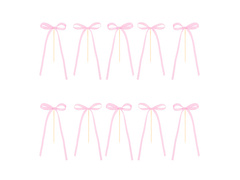Cake Cupcake Picks - roz - 10 buc.