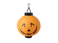 Lanternă cu dovleac strălucitor de Halloween - 20 cm - 1 buc.