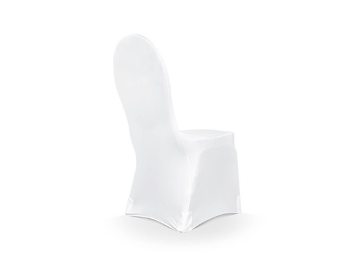 Husă din țesătură mată - alb - nuntă - 1 buc.