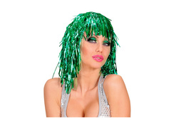Peruca verde cu lamé