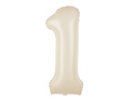 Balon din folie crem numărul 1 - 100 cm - 1 buc.