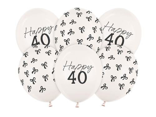 Set de baloane din latex pentru patruzeci - 30 cm - 50 buc.