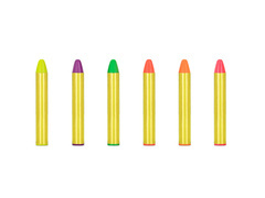 Creioane colorate pentru pictură pe față - 6 buc.