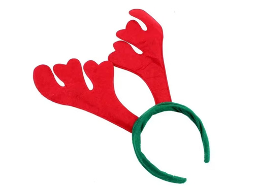 Bentiță cu coarne de ren - roșu - 1 buc.