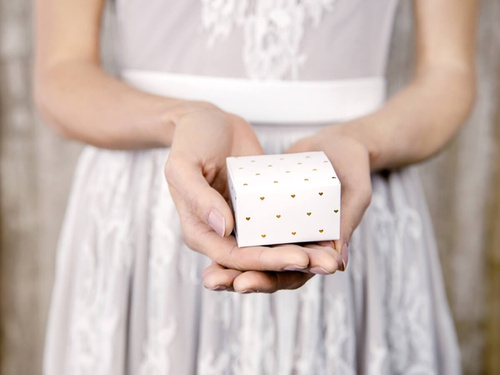 Cutii de oaspeți cu inimă aurie - 10 buc.