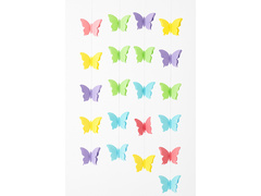 Decorațiune suspendată Fluturi roz deschis - 3 m - 1 buc.