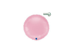 Balon rotund din folie roz pastel - 14" - 1 buc.