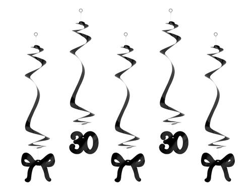 Vârtejuri de decor agățat pentru al treizecilea arc - 5 buc.