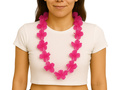 Colier hawaian roz închis. - 100 cm - 1 buc.
