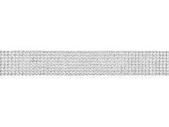 Panglică decorativă din zirconiu argintiu - 9 m - 1 buc.