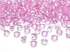 Confetti diamant - roz deschis - 12 mm - 100 buc.