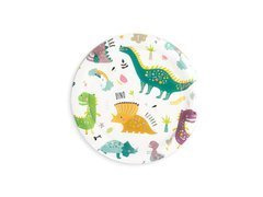 Farfurii de hârtie dinozauri - 18 cm - 6 buc.
