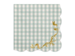 Șervețele de hârtie în carouri - 33 x 33 cm - 12 buc.