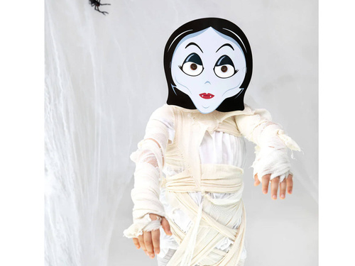 Măști de hârtie Monsters pentru Halloween - 6 buc.