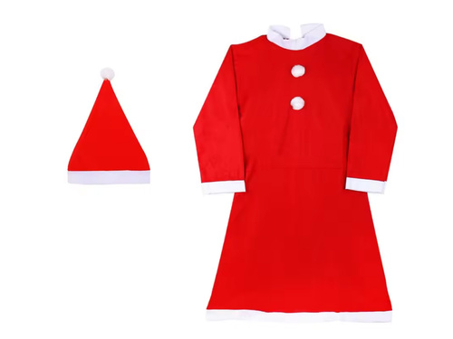 Costum Mos Craciun pentru fete - 1 buc.