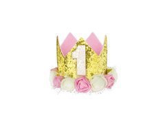 Coroană cu trandafiri de spumă pentru aniversarea de aur - 1 buc.