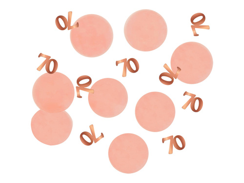 Confetti de ziua de naștere a anilor '70 roz auriu - 25g