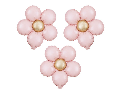 Balon din folie Floare roz - 33 cm - 3 buc.