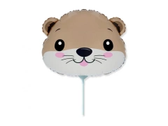 Balon din folie cu băț de vidră - 36 cm - 1 buc.