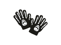 Mănuși de schelet cu craniu - pentru copii, din lână