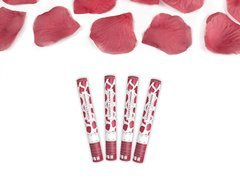 Tub de împușcare, petale de trandafir artificial maro, 40cm, 4 buc.